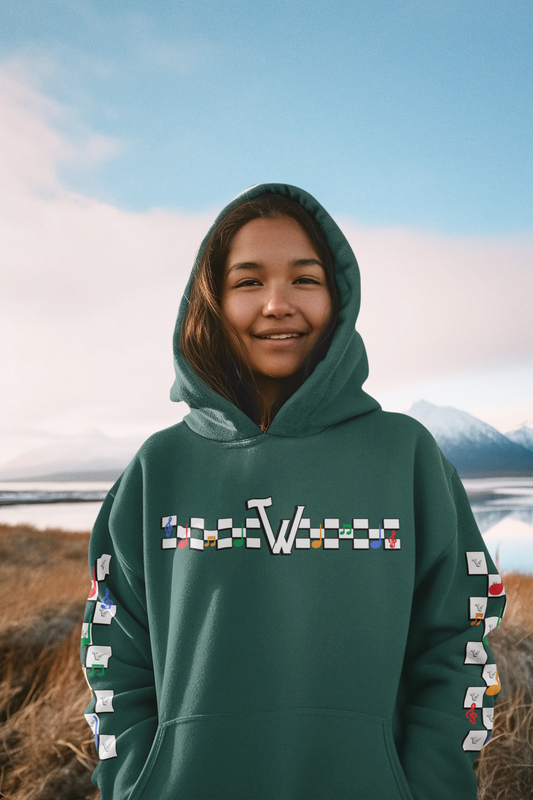 CHECKERBOARD-PREMIUM HOODIE